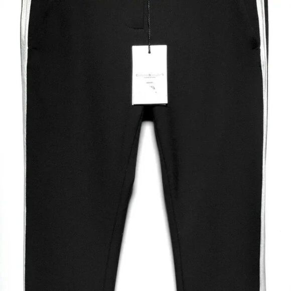 Costume Nemurso Womens Black Tux Stripe Slacks Size 36 New With Tags - Picture 2 of 3